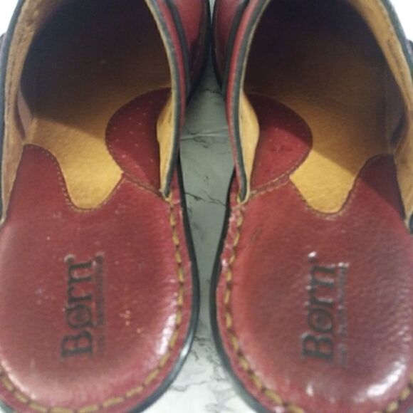 Born red leather clogs / mules - Picture 3 of 9